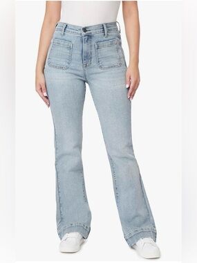 Kensie The Savanah High Rise Flare Light Wash Jeans Women’s Size 8
